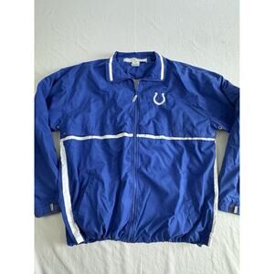 Indianapolis Colts Jacket Mens Size XL Blue Water Repellent Football NFL